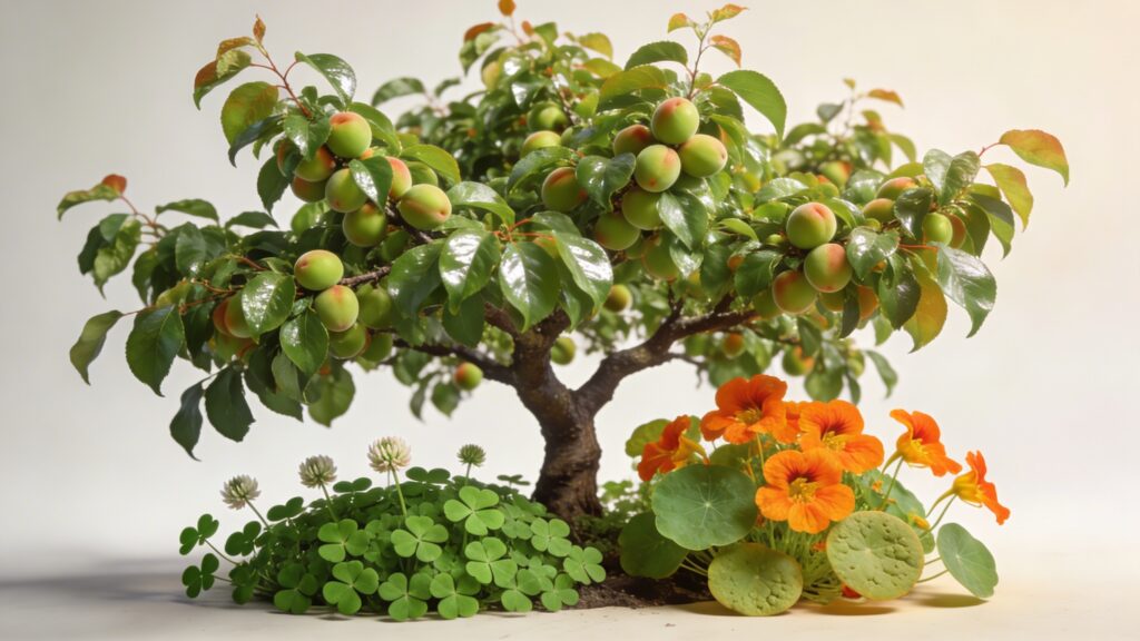 Apricot Tree - Prunus armeniaca Companion Planting Tips