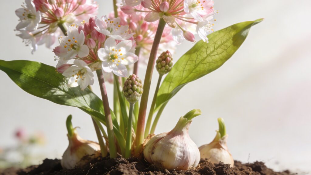 Garlic - Allium sativum Flowering & Fruiting Tips