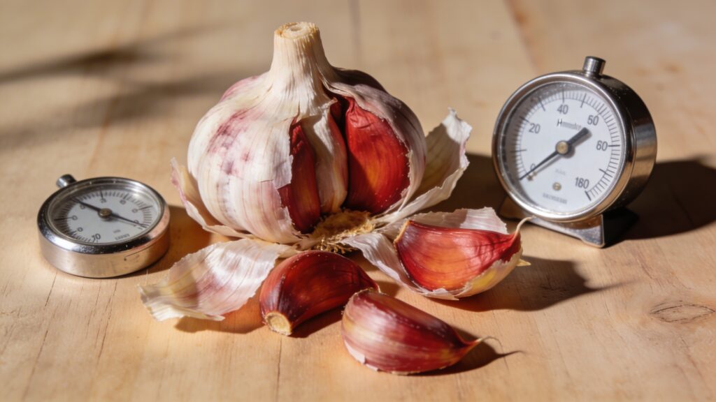 Garlic - Allium sativum Temperature & Humidity: Grow Tips