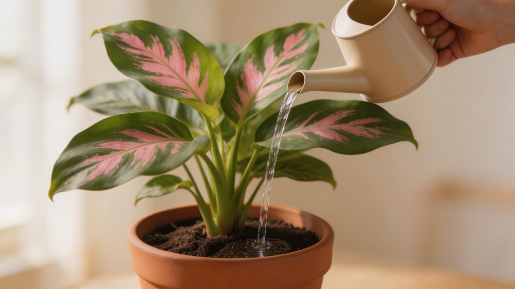 How to Water Rose - Painted Calathea - Goeppertia roseopicta