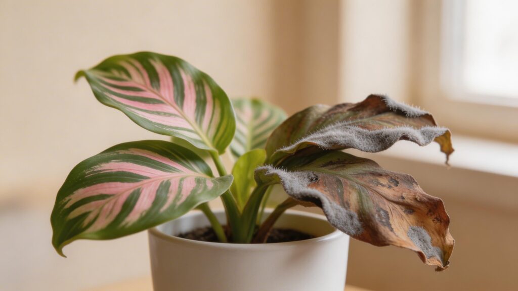 Rose Painted Calathea & Botrytis Gray Mold: Causes & Fixes