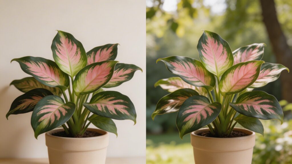 Rose - Painted Calathea - Goeppertia roseopicta Indoor vs Outdoor Growing