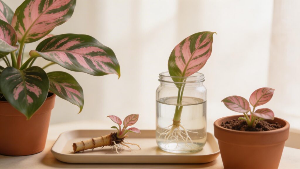 Rose - Painted Calathea - Goeppertia roseopicta Propagation Methods