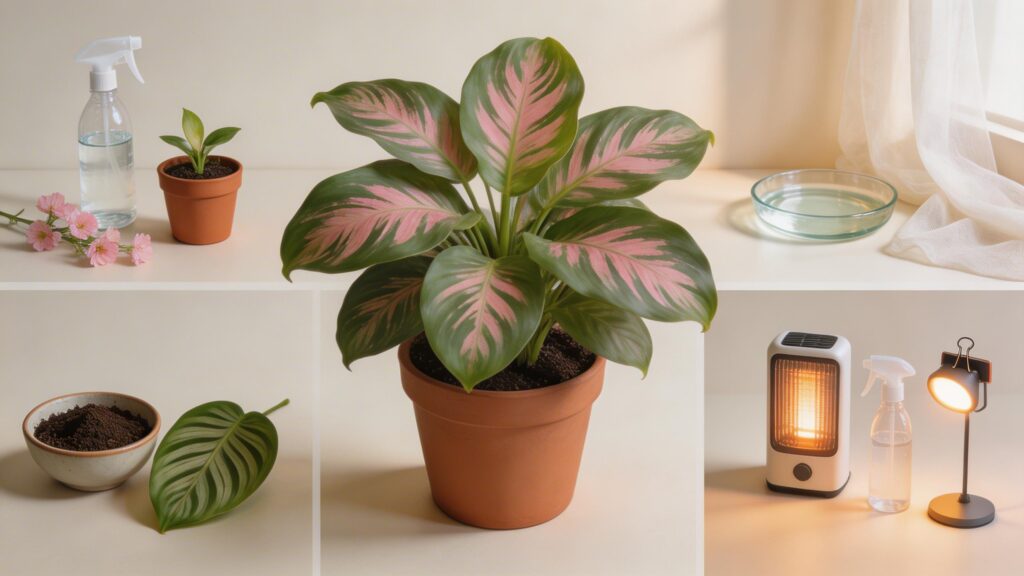 Rose - Painted Calathea - Goeppertia roseopicta Seasonal Care Calendar