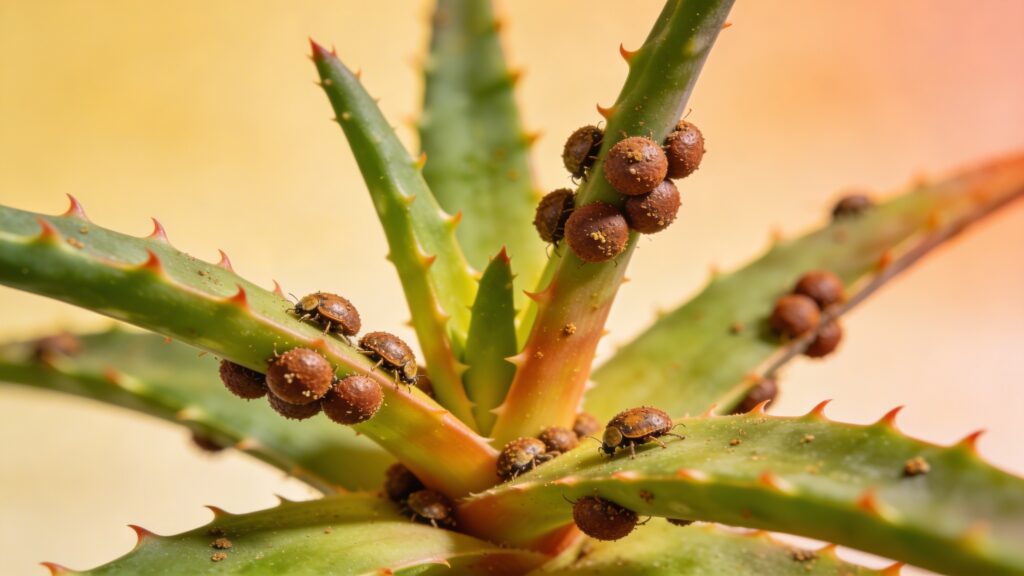 Why does my Aloe Vera - Aloe vera have Scale Insects