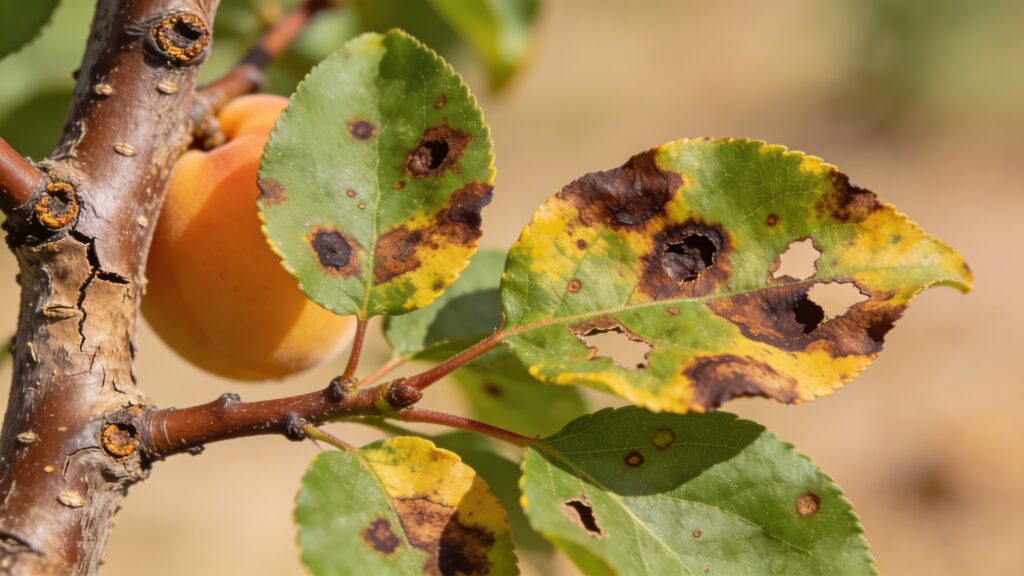 Why does my Apricot Tree - Prunus armeniaca have Anthracnose