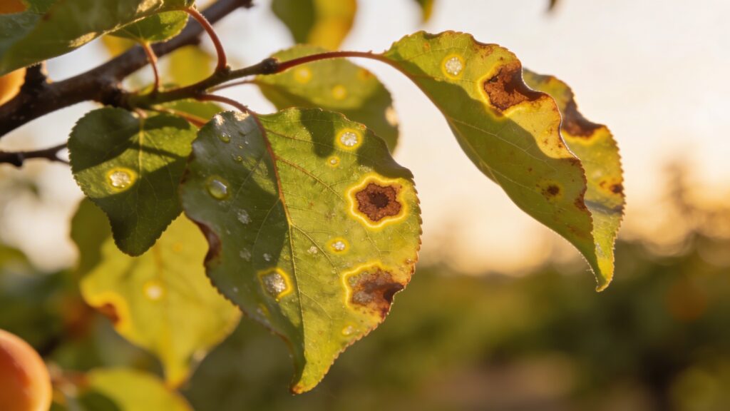 Why does my Apricot Tree - Prunus armeniaca have Bacterial Leaf Blight