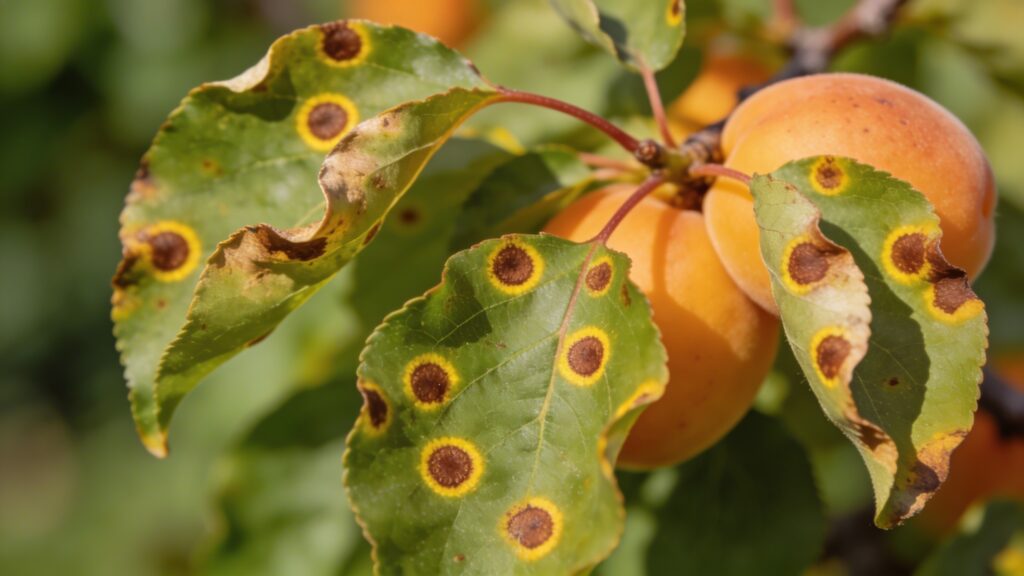 Why does my Apricot Tree - Prunus armeniaca have Leaf Spot