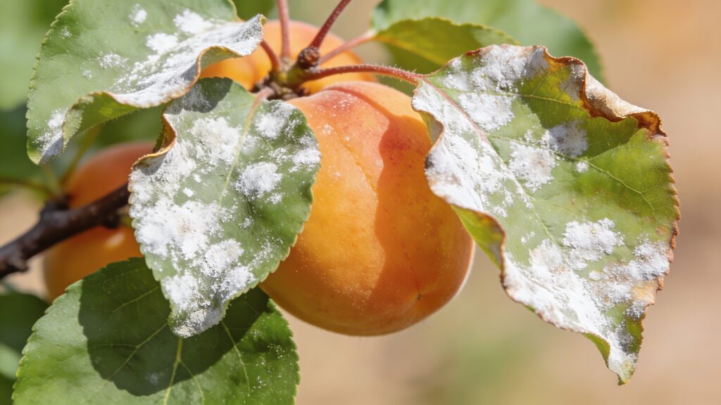 Why does my Apricot Tree - Prunus armeniaca have Powdery Mildew