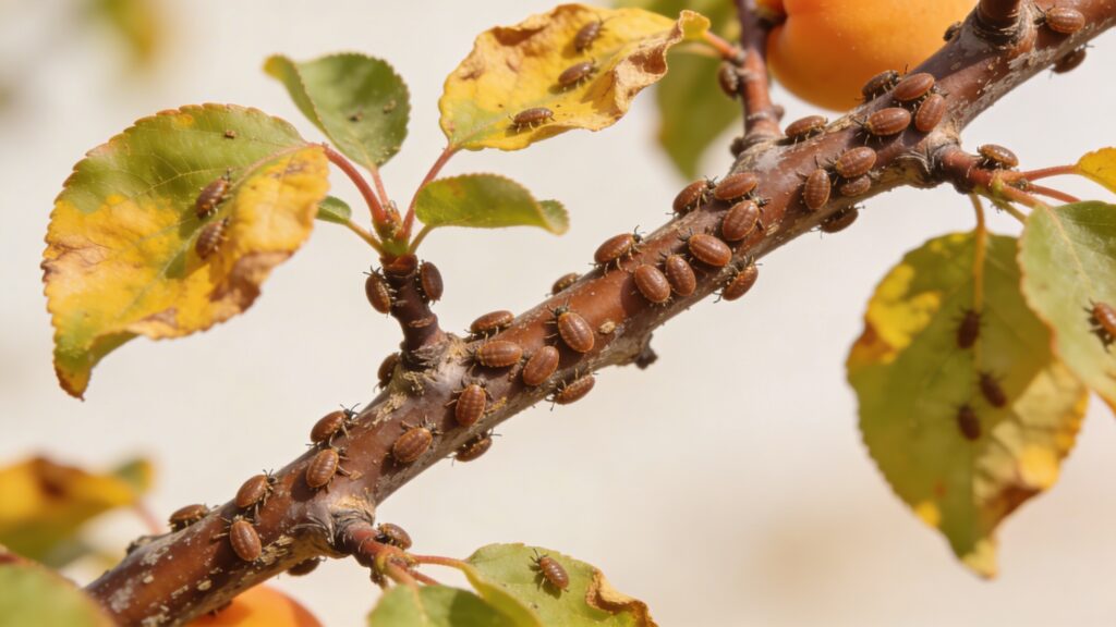 Why does my Apricot Tree - Prunus armeniaca have Scale Insects
