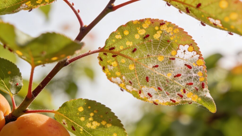 Why does my Apricot Tree - Prunus armeniaca have Spider Mites