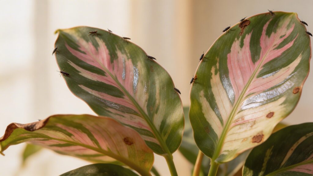 Why does my Rose - Painted Calathea - Goeppertia roseopicta have Thrips