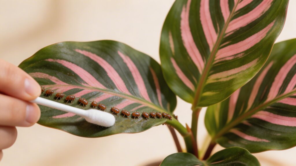 Why does my Rose-Painted Calathea have Scale Insects? Fix It
